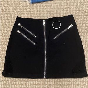 Mini black skirt
